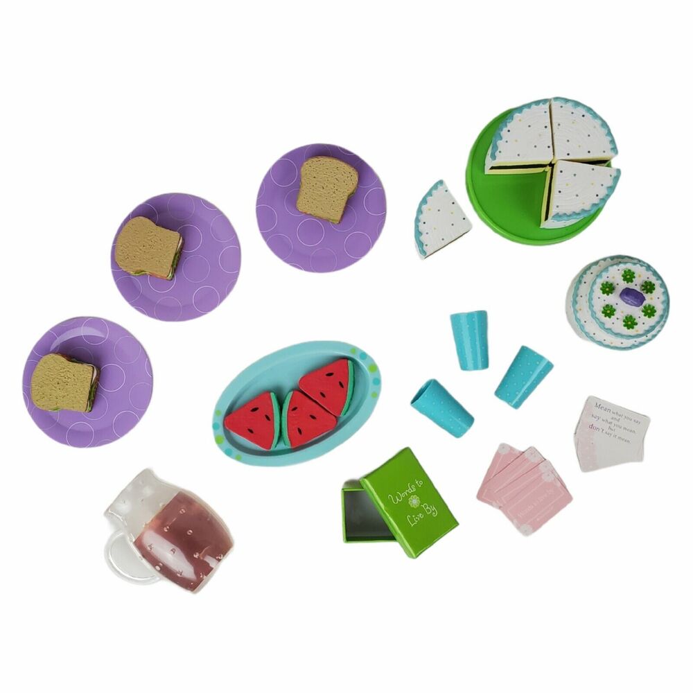 American Girl Doll Picnic Party Summer Treats Cake Watermelon Cups Food Chrissa